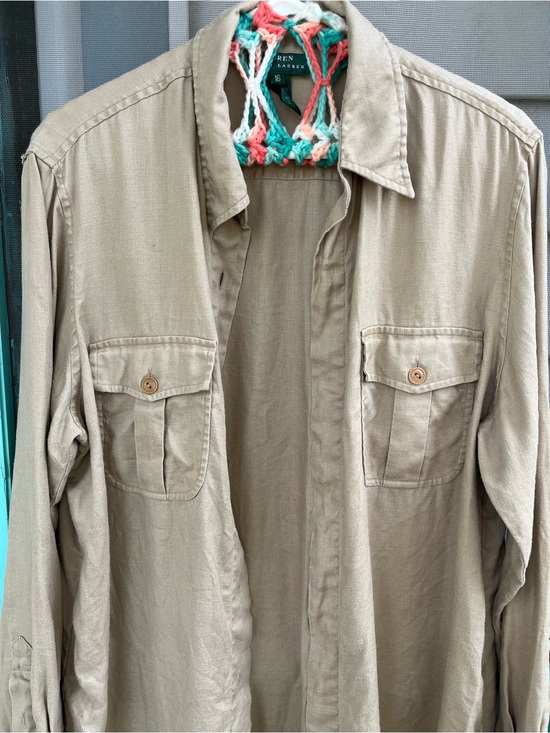 Tops - Vintage Ralph Lauren 100% Linen Blouse